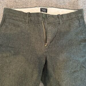 J. Crew 484 Slim Twill Olive Pants 28x30